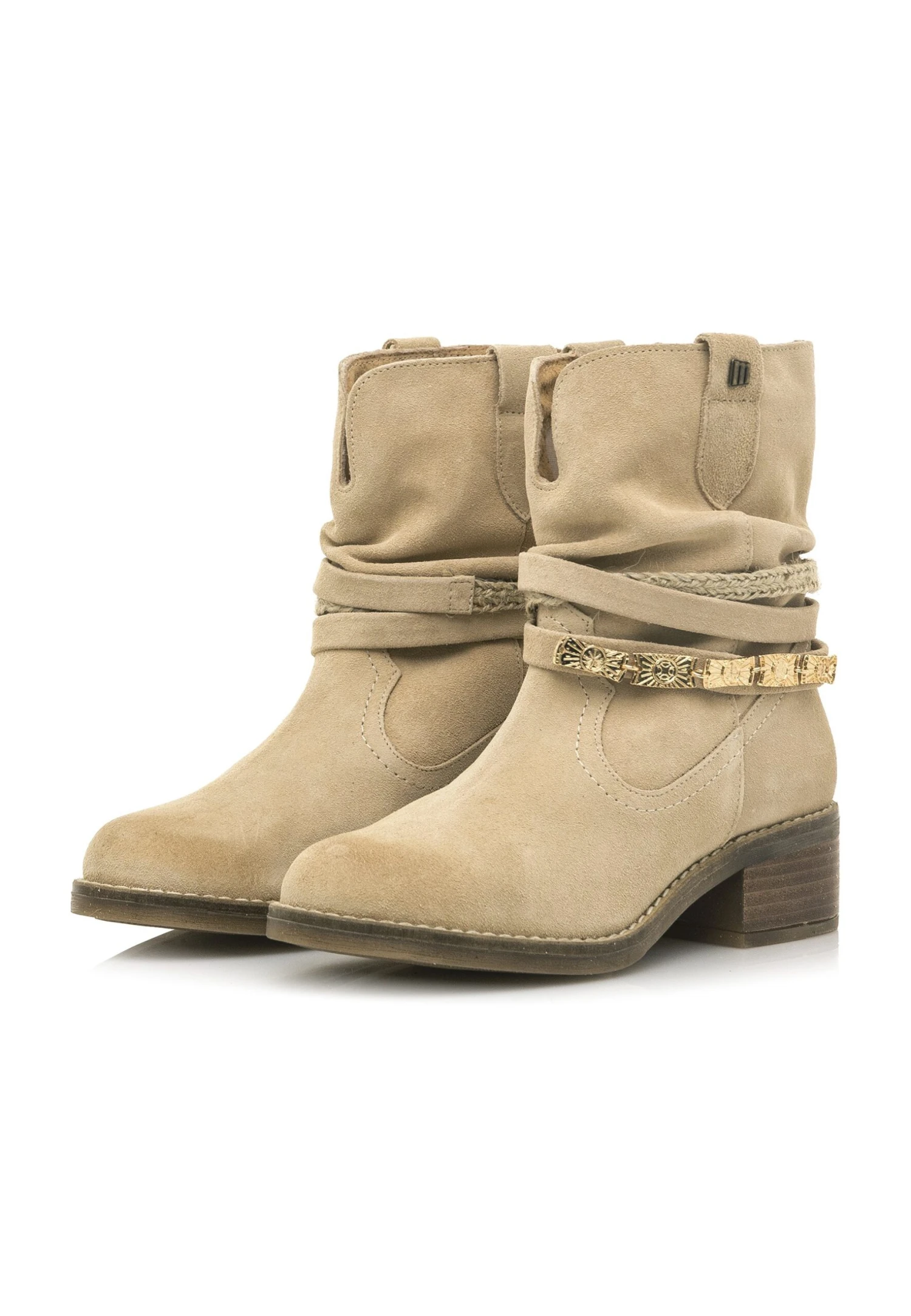 MTNG Botines Camperos - Beige 5 MTNG Botines Camperos - Beige - Imagen 3