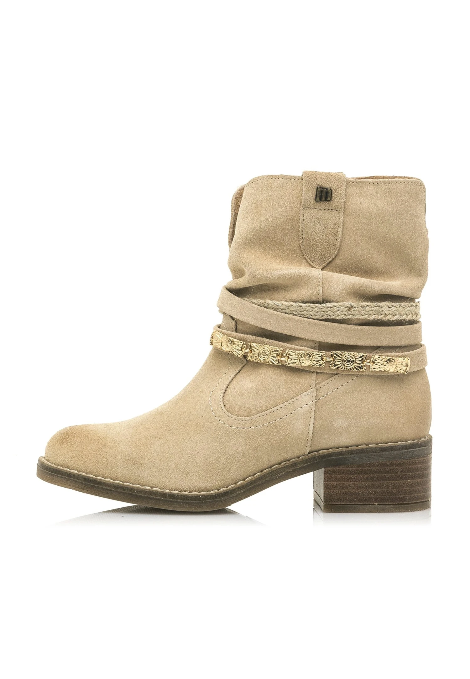 MTNG Botines Camperos - Beige 4 MTNG Botines Camperos - Beige - Imagen 2