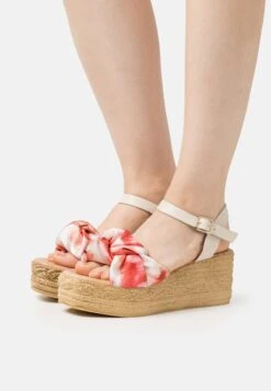 MTNG Sandalias Con Plataforma - Tropical Coral/Nuvola/Hielo