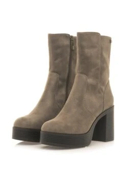 MTNG De Tacón - Botines De Tacón - Taupe -Mtng Ventas 7d26142129424ac5a2b45e1fae060403