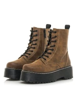MTNG Botines Con Plataforma - Cuero -Mtng Ventas 8b10d6cd841045b0a3e222eb42cb6542