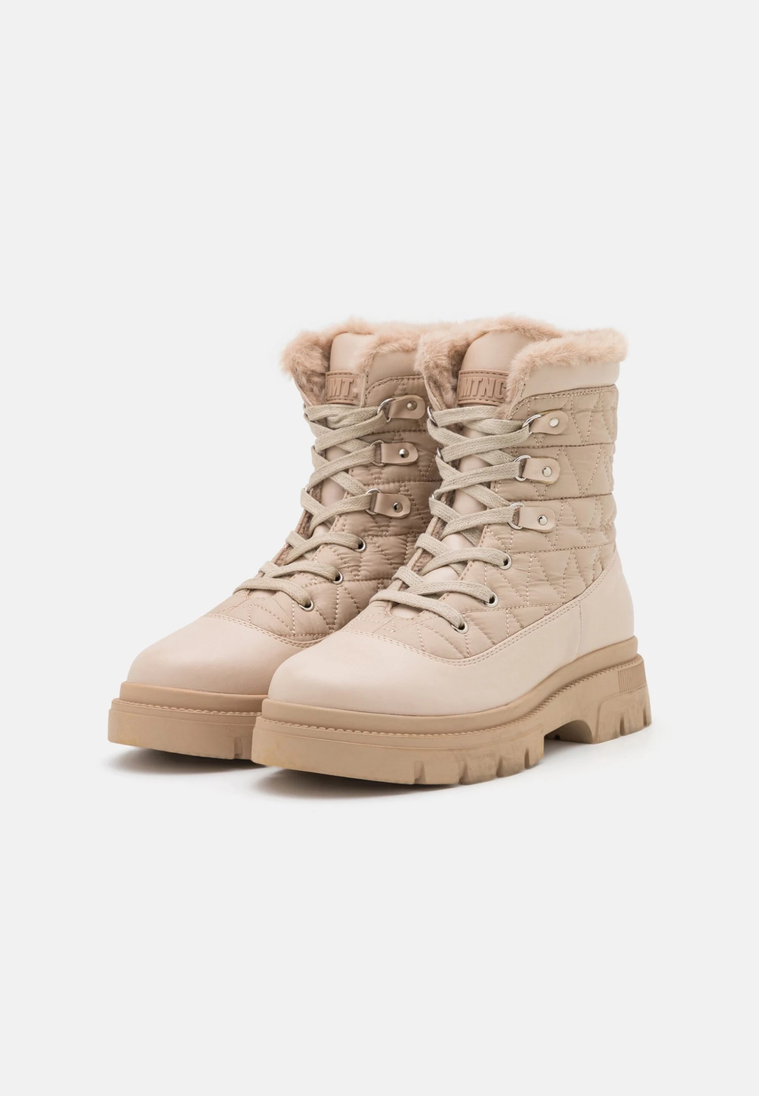 MTNG New Mirte - Botines Con Cordones - Vanilla Crema 5 MTNG New Mirte - Botines Con Cordones - Vanilla Crema - Imagen 3