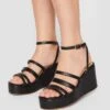 MTNG Lou - Sandalias Con Plataforma - Black -Mtng Ventas 99e9f13884224358820cb4ee9fbdc833