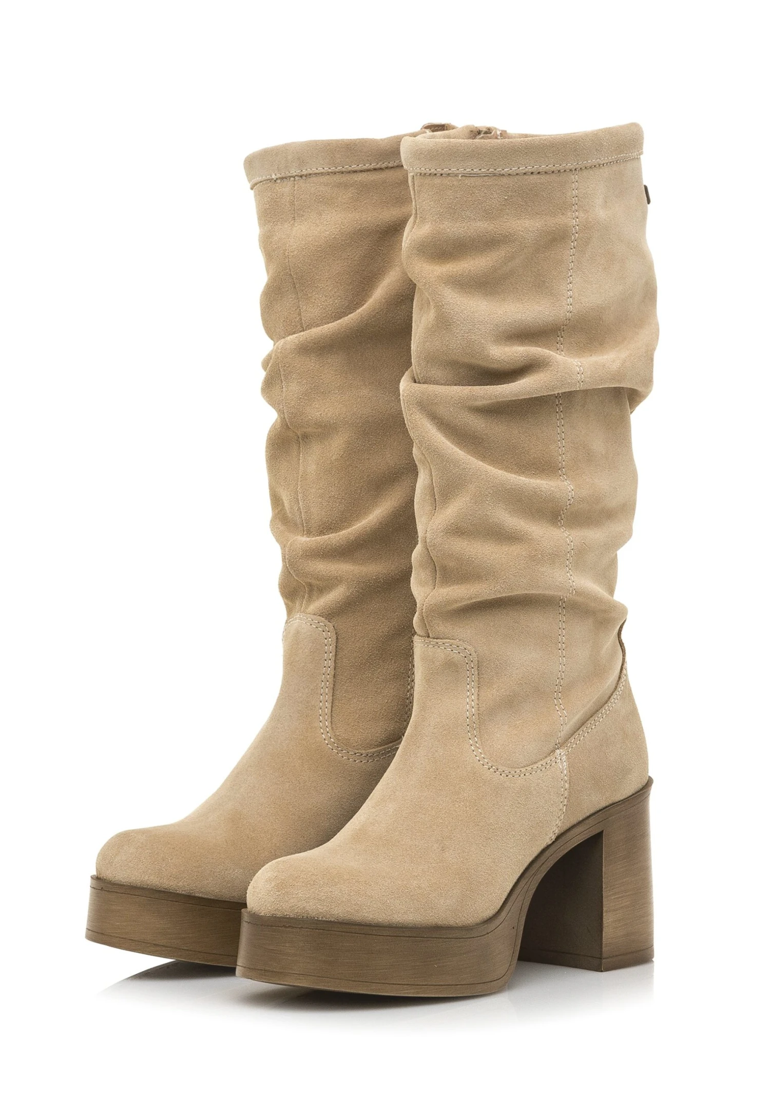 MTNG Botas Con Plataforma - Beige 5 MTNG Botas Con Plataforma - Beige - Imagen 3