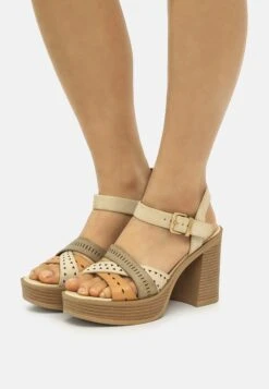 MTNG Sandalias De Tacón - Beige