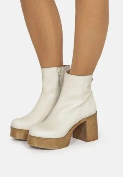 MTNG Botines Con Plataforma - Blanco