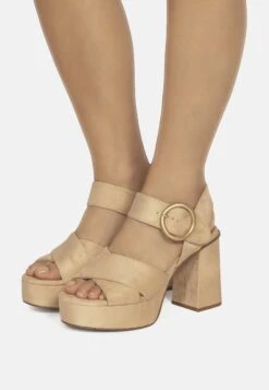 MTNG Sandalias De Tacón - Beige